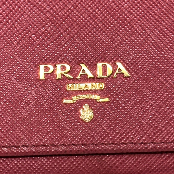 Prada Saffiano Leather Pink Snappy Long Wallet with Detachable Card Case, Box - Picture 4 of 16